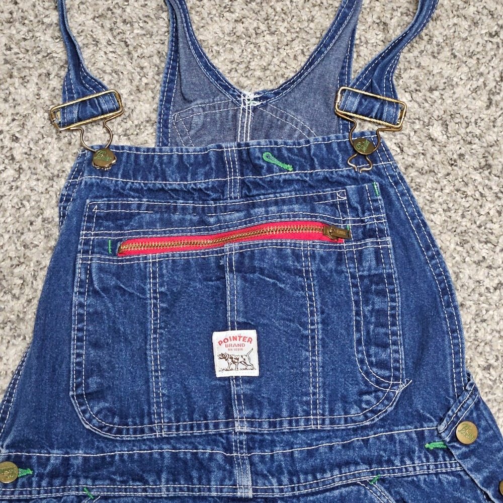 Pointer Brand Overalls Men 32x32 Blue High Back Carpenter Workwear USA Made Note